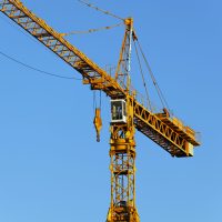 crane and blue sky